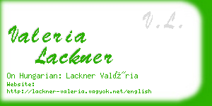 valeria lackner business card